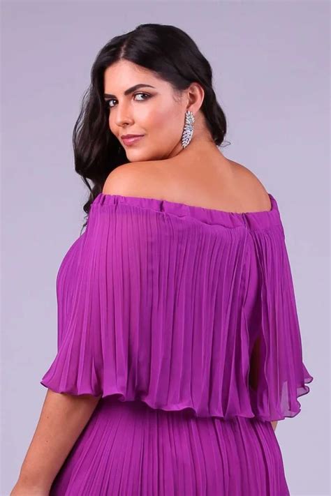 Vestido De Festa Plus Size Fucsia Filipa Arthur Caliman