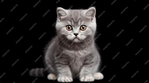 Premium Photo | British Shorthair kitten cat isolated