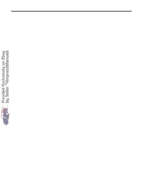 subaru impreza factory service workshop repair manual wrx