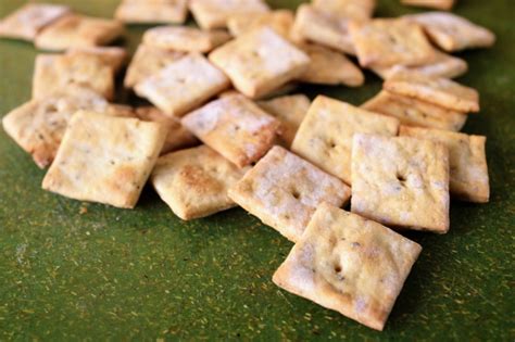 Cheddar And Black Pepper Sourdough Discard Crackers Recipe Bounded