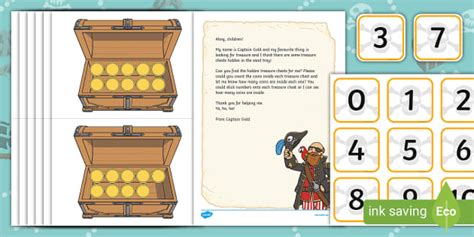 Pirate Treasure Counting Activity Resource Pack Twinkl