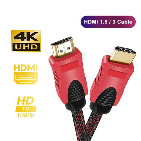 HDMI Cable 1 5M 3M High Speed Gold Plated HDMI To HDMI Cable For LCD