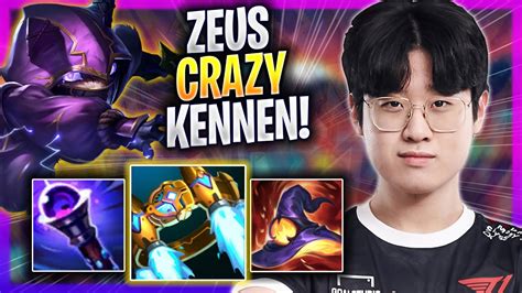 ZEUS IS SO CRAZY WITH KENNEN T1 Zeus Plays Kennen TOP Vs Jayce