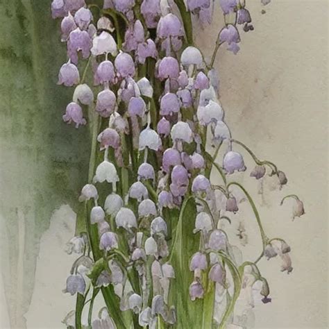 A Beautifull Intricate Watercolor Painting Of Lily Of Stable Diffusion