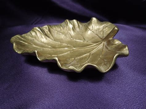 Vintage VIRGINIA METALCRAFTERS Rhubarb Leaf Tray 3 34 EBay