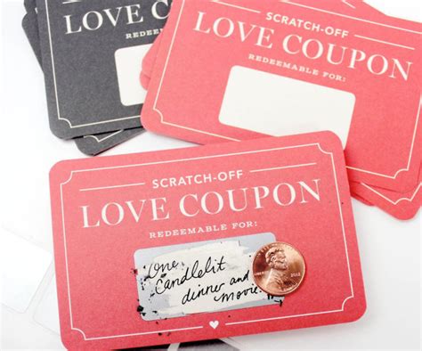 DIY Scratch Off Romantic Coupons