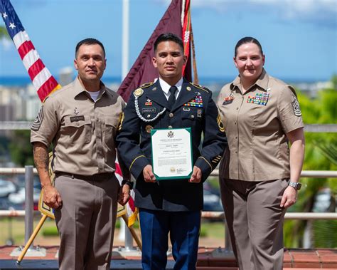 Tripler Army Medical Center Promotion Ceremony For Sgt St Class Aaron