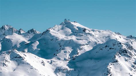 zugang zur cime caron  val thorens  panorama les  vallees