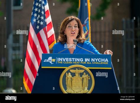 Governor Kathy Hochul Speaks During A Joint Housing And Clean Energy