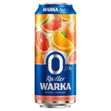 Warka Radler Piwo Bezalkoholowe Z Lemoniad O Smaku Grejpfruta I