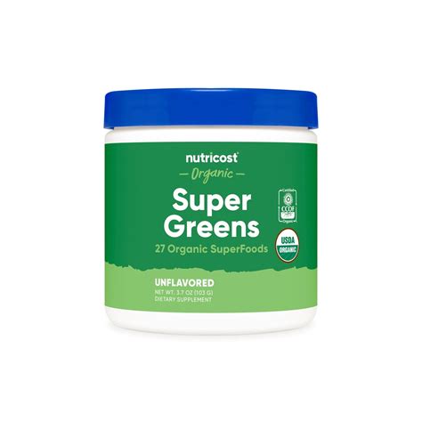 Nutricost Organic Super Greens Powder 10 Servings