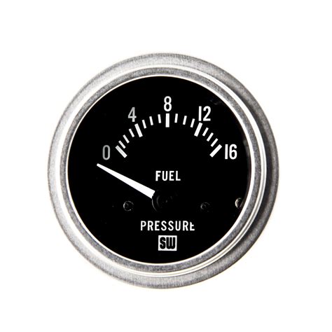 Deluxe™ Fuel Pressure Gauge 82333 Wht Stewart Warner