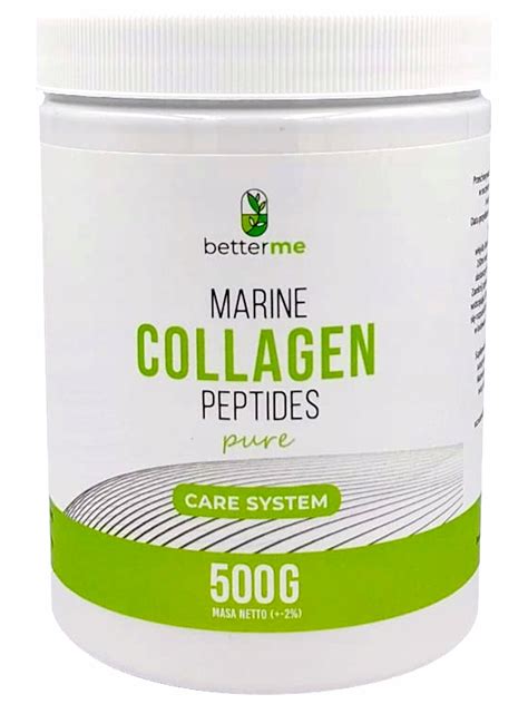 BetterMe Marine Collagen Peptides Pure Kolagen Rybi Proszek Czysty 500