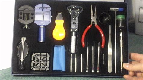 Excelvan Professional Watch Repair Screwdrivers Tool Kit Set Case