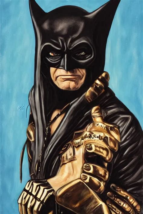 Portrait Of Ozzy Osbourne As Batman Art By Carel Stable Diffusion