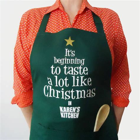 Personalised Apron 'Taste a lot like Christmas' By FROZEN FIRE | Cricut ...