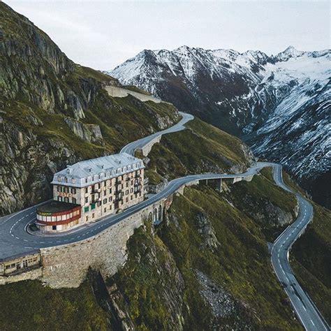 The Legendary Hotel Belv D Re In The Furka Pass In Switzerland One Of