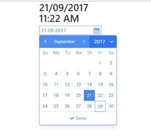 Small Clean Date Picker For Angular 2 Angular Script