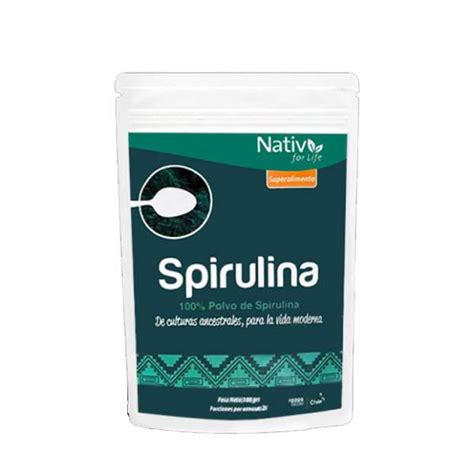 Spirulina En Polvo 100 Gramos Nativ For Life Ecoasis