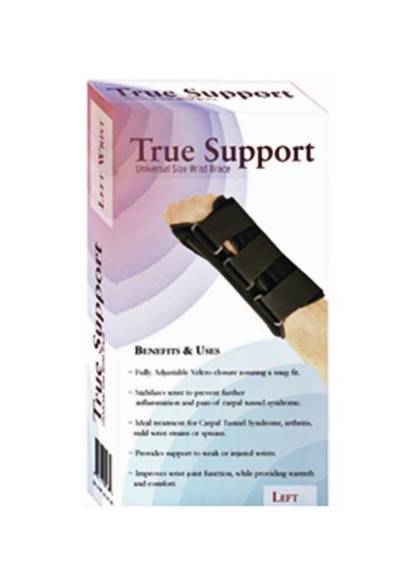 True Support Universal Wrist Brace Left Hand Ndc 91237 0001 59