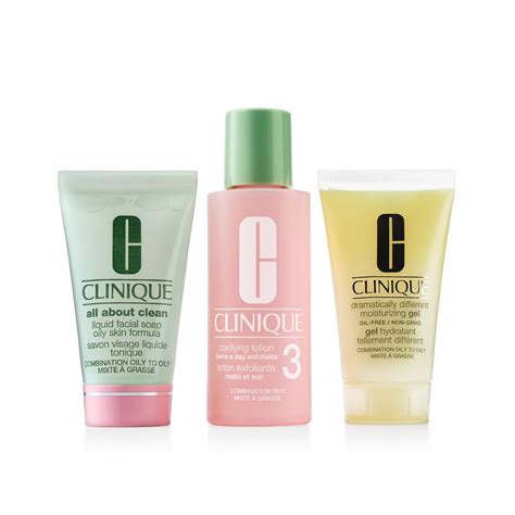 Clinique 3 Step Refresher Course Skincare Set For Oily