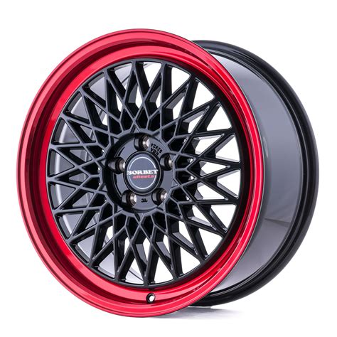 Borbet B Felgen Black Rim Red Schwarz Rot Mehrfarbig In Zoll