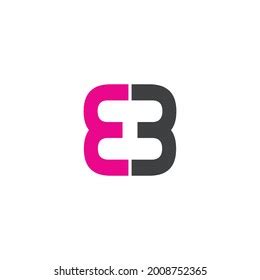 simple logo letter  eh  stock vector royalty