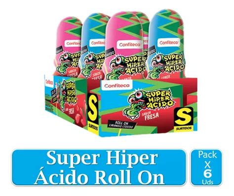 Dulce Caramelo Liquido Super Hiper Ácido Roll On X 6 Uds