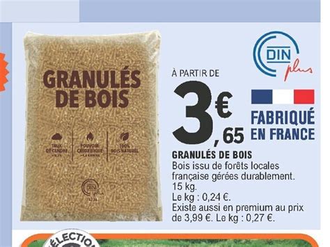 Promo Granulés De Bois chez E Leclerc