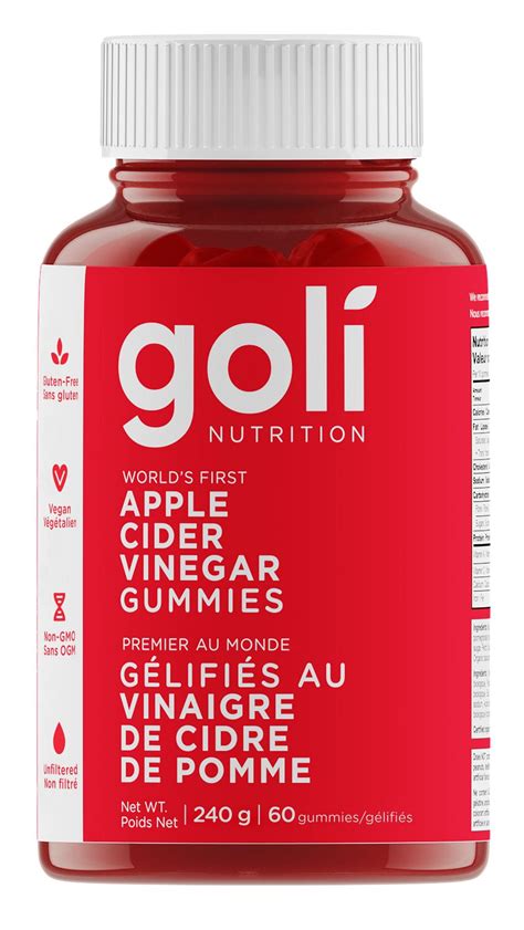 Goli Apple Cider Vinegar Gummies Walmart Canada