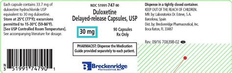 Duloxetine Hcl Dr 30mg Rx Products