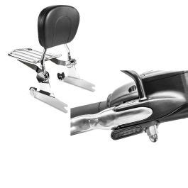 Set Sissy Bar Avec Porte Bagages Compatible Avec Harley Davidson