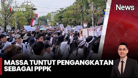 Demo Ribuan Guru Honorer Di Indramayu Minta Diangkat Jadi PPPK