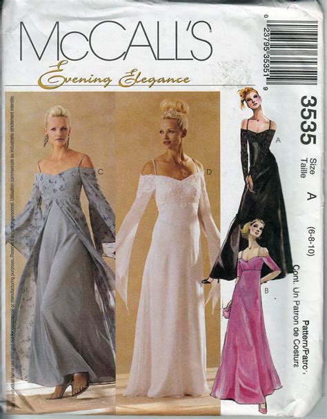 Regency Evening Gown Pattern Mccall S Empire Waist