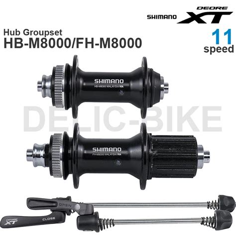 Shimano Deore Xt M Hub Groupset Front Hub Mm And Rear Freehub