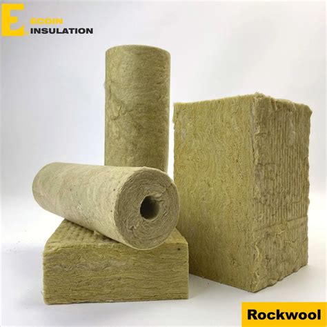 Hot Rock Wool Pipe Section For Steel Pipe Thermal Insulation China Rock Wool Pipe For Steel