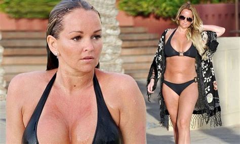 Jennifer Ellison Flaunts Her Toned Figure In Sexy Bikini In Tenerife Daily Mail Online