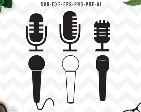 Digital Svg Microphone Singing Svg Pdf Png Cricut Etsy Digital The