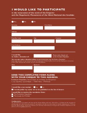 Fillable Online Les Invalides Napoleon S Tomb Army Museum Entry Fax