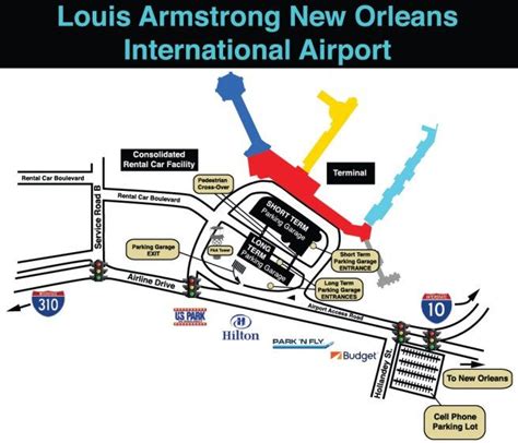 Louis Armstrong Airport Map | semashow.com