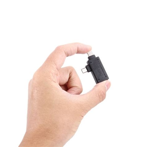 Usb Type C Male Micro Usb Male To Usb 2 0 Female Adapter Black