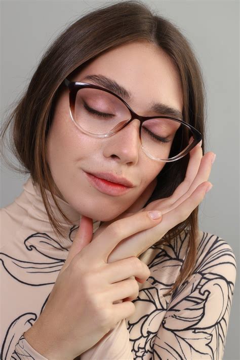 Oversized Cat Eye Reading Glasses Frames Women With Fake Or Etsy