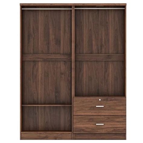 4 Door Solid Compressed Wooden Wardrobe Furniture Home Living