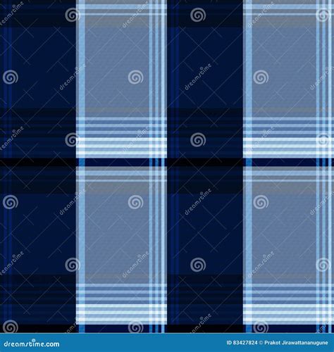 Vector Blue Scotch Textile Background Stock Vector Illustration Of