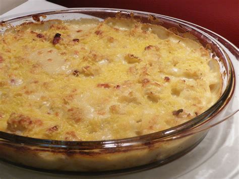 Gratin De Choux Fleur Lardons Oignons En B Chamel Le Rond De Serviette