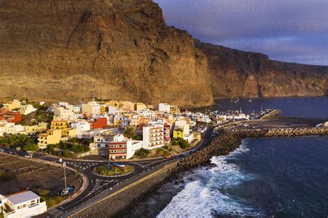 Spain Canary Islands La Gomera Valle Gran Rey Vueltas View Of Town