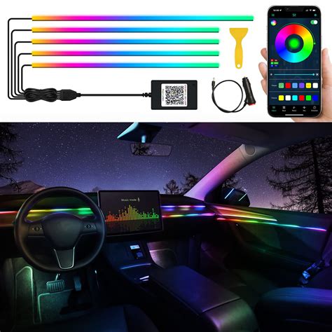 Snapklik Acrylic Interior Car Led Strip Light