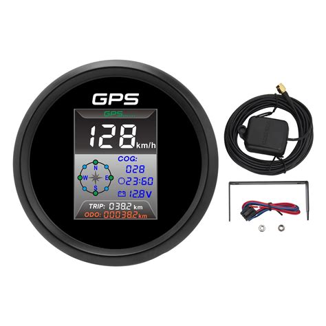 Mm Digital Gps Speedometer Knots Mph Kmh Led Backlight Antifog Ip