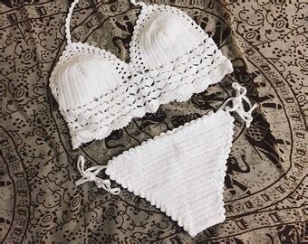 Crochet Bikini Wanderer Cowrie Shell Crochet Swimsuit