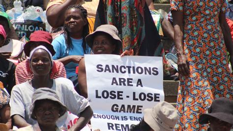 Zimbabweans Protest Sanctions On Leadership